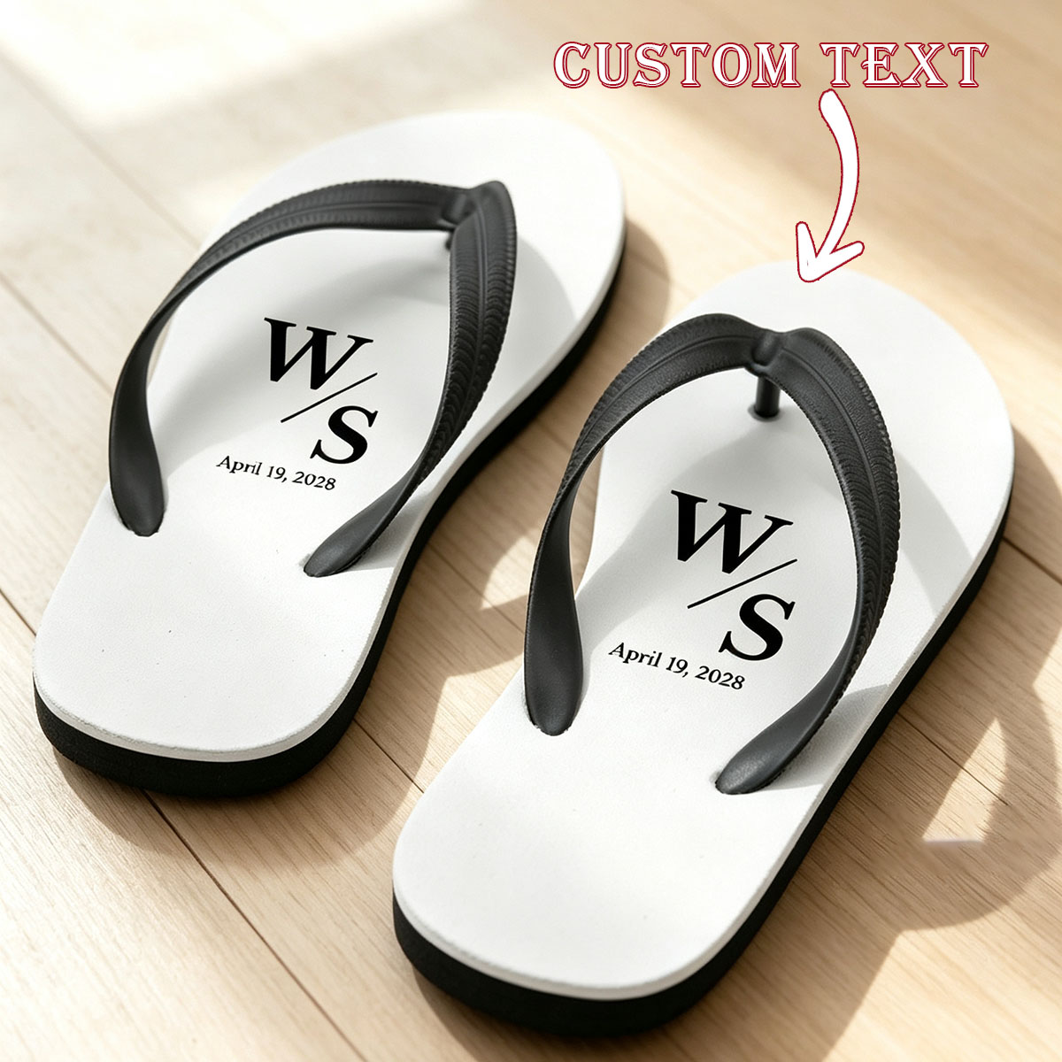 Flip Flop Beach Men - Customized fun flip flops for men