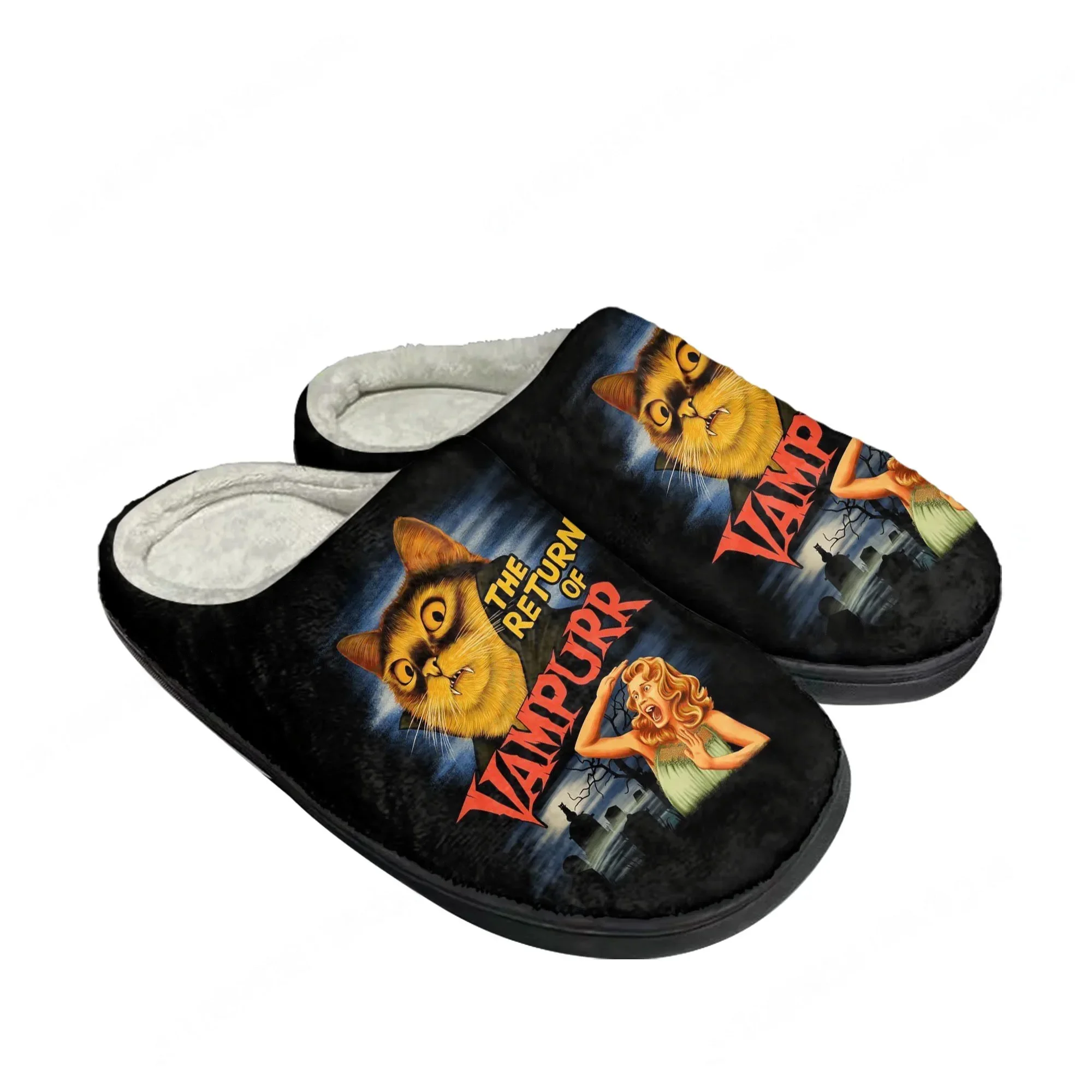 Men Shoes For Winter - Cat Vampire shoes Cotton Slippers Cat