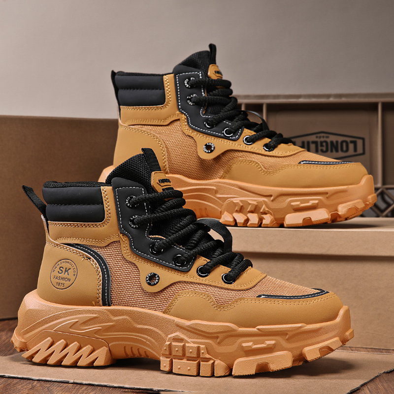 Men'S Shoes For Work - New Autumn Men Breathable High Top