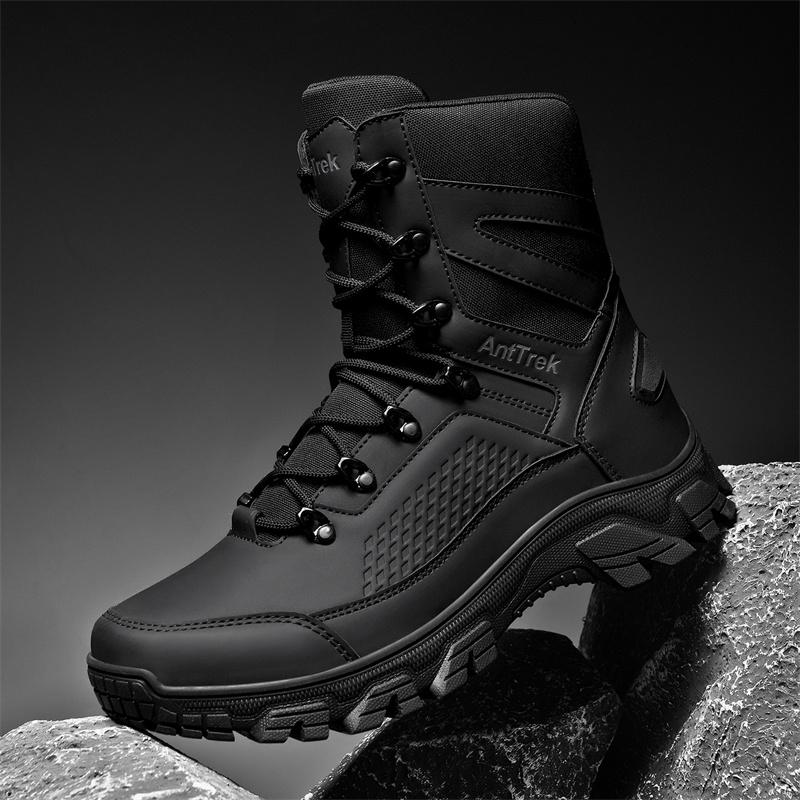2025 New Tactical Boots Men Bo - Men'S Shoes No Laces recension och pris