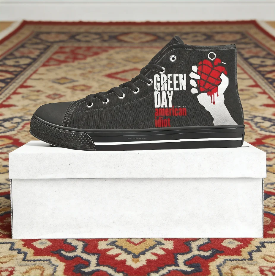 Custom Green Day Band High Top - Canvas Sneaker High recension och pris