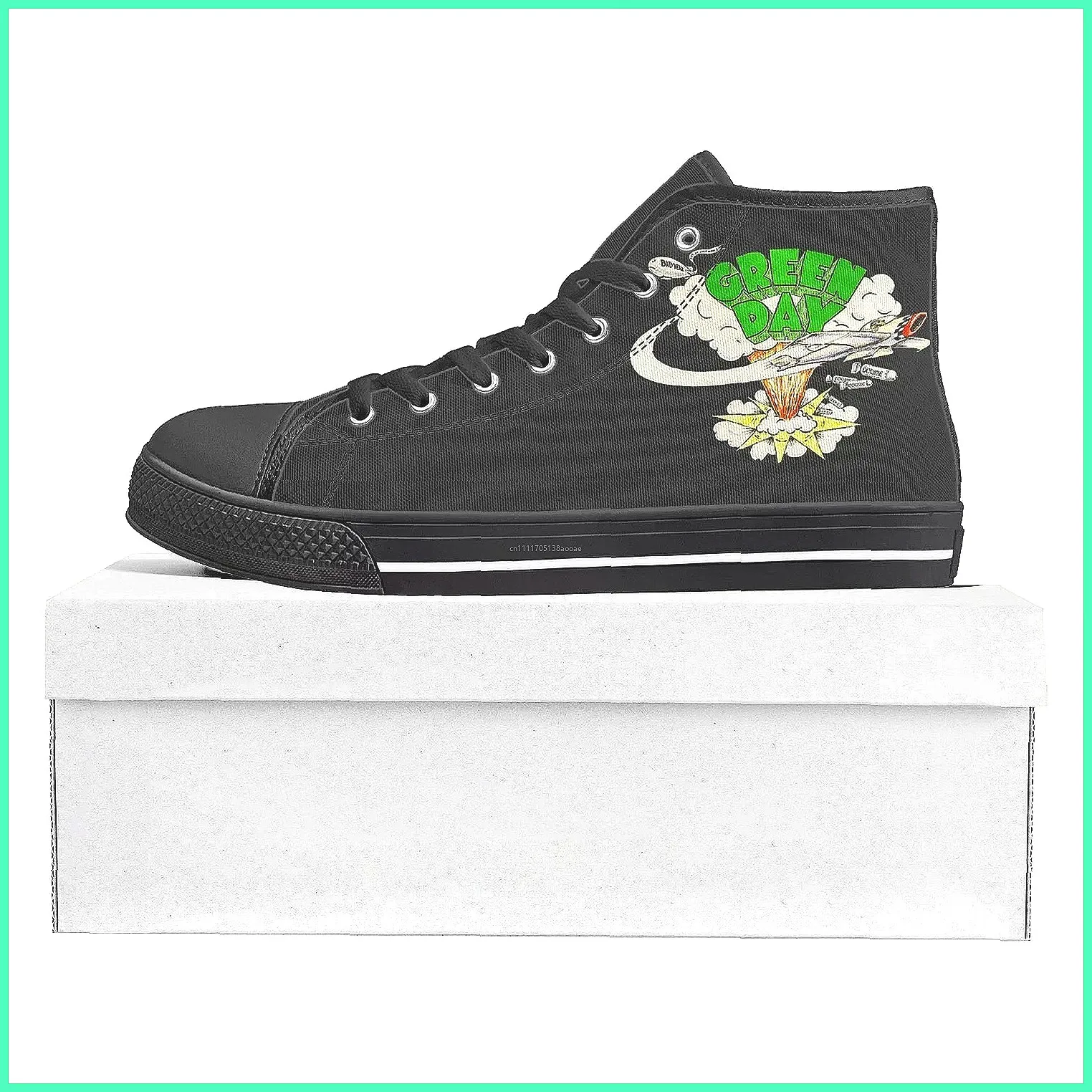 Custom Green Day Band High Top - Canvas Sneaker High recension och pris