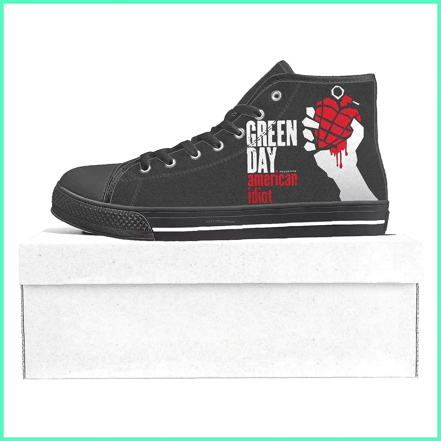 Custom Green Day Band High Top - Canvas Sneaker High recension och pris