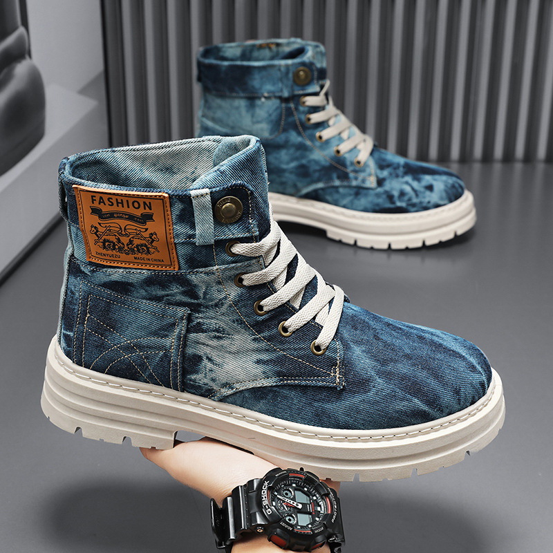 Spring High Top Mens Shoes 202 - Canvas Sneaker High recension och pris