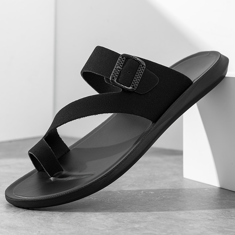 2026 New Summer Handmade Leath - Flip Flop Beach Men recension och pris