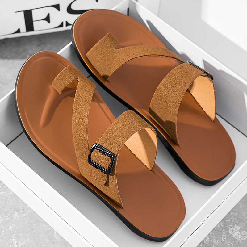 2026 New Summer Handmade Leath - Flip Flop Beach Men recension och pris
