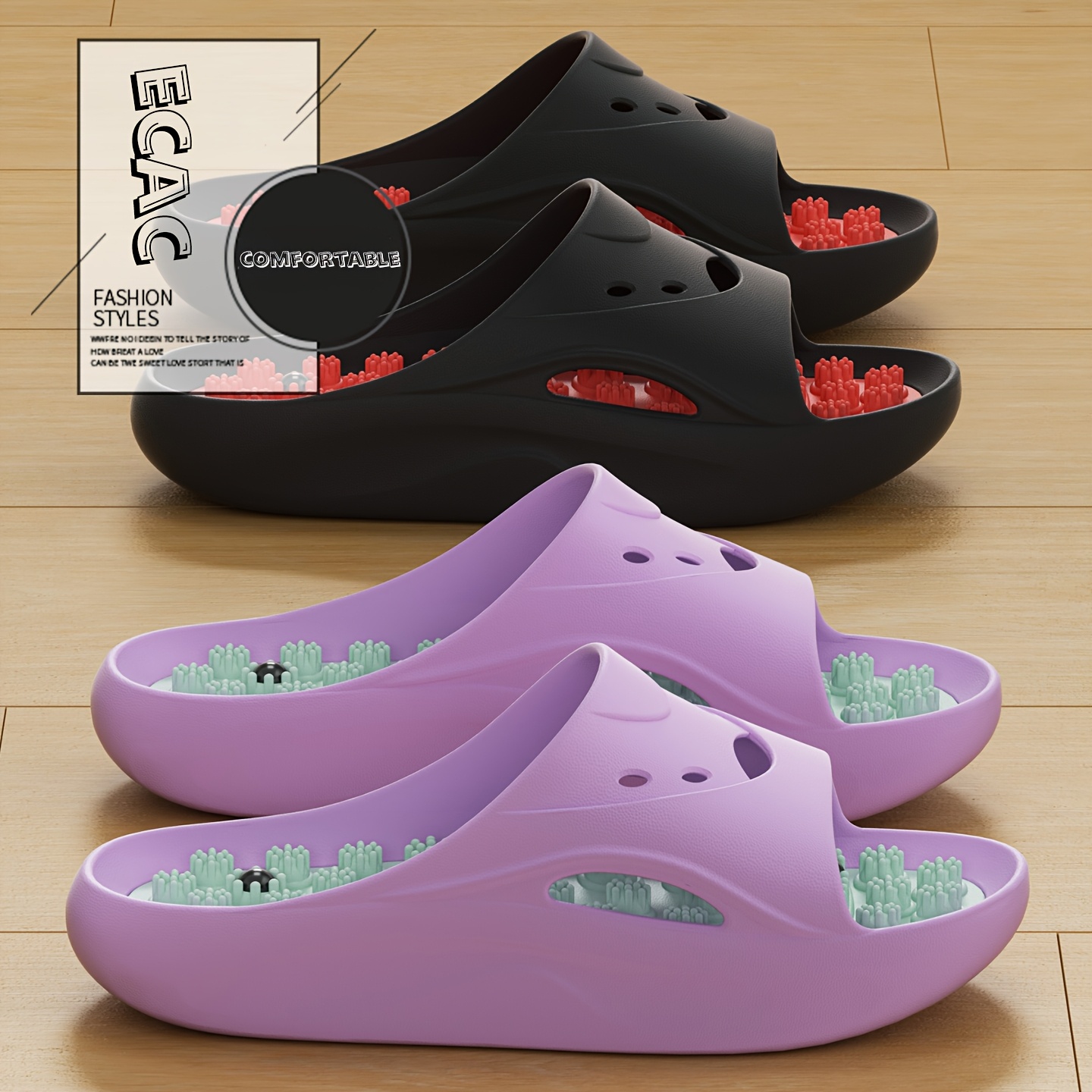 Women Men EVA Massage Slippers - Men Shoes On Sale recension och pris