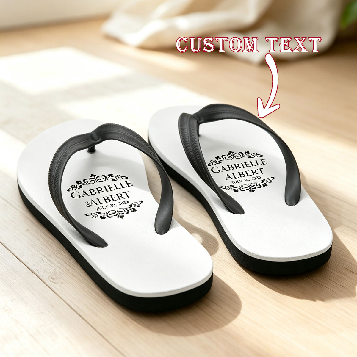 Customized fun flip flops for  - Flip Flop Beach Men recension och pris