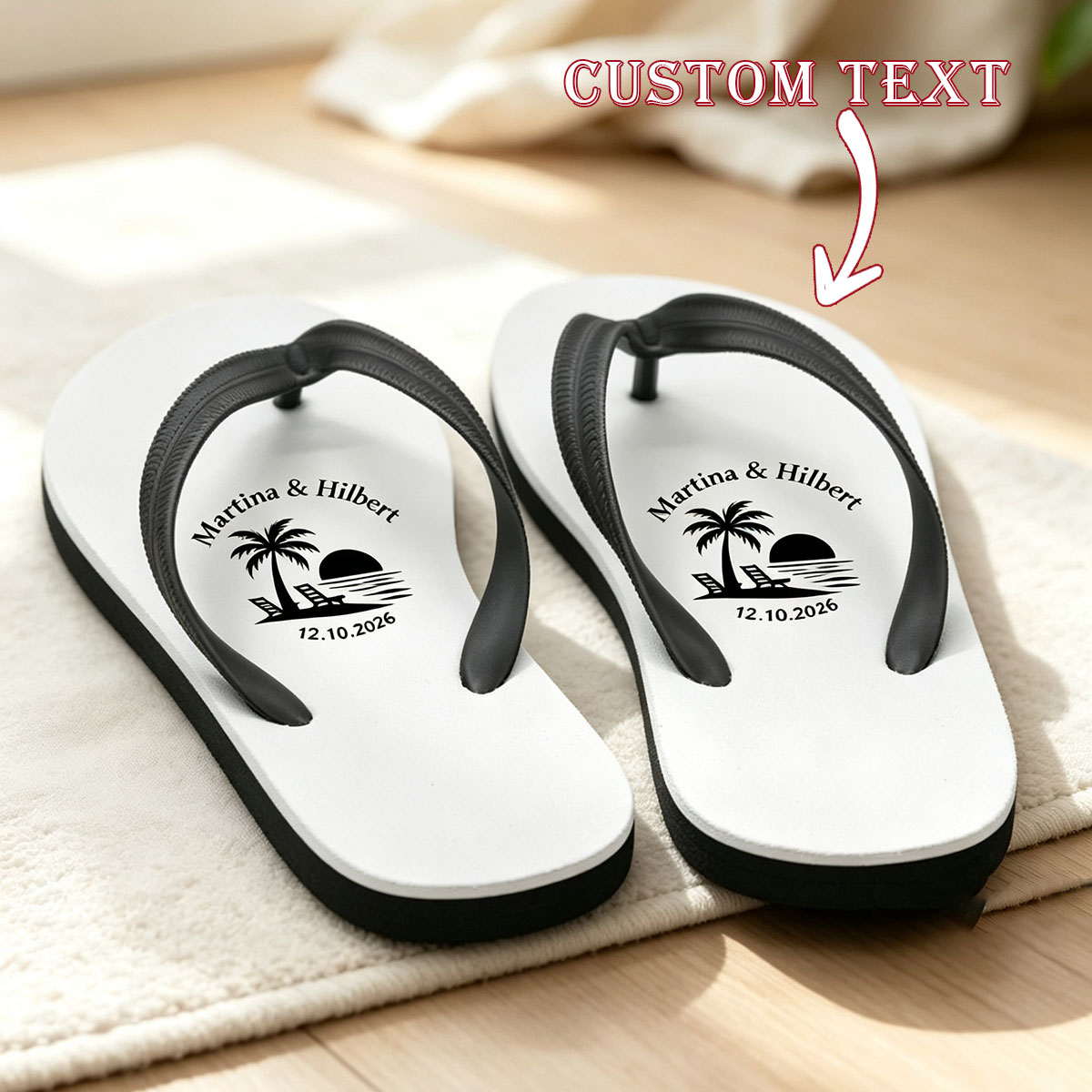 Customized fun flip flops for  - Flip Flop Beach Men recension och pris