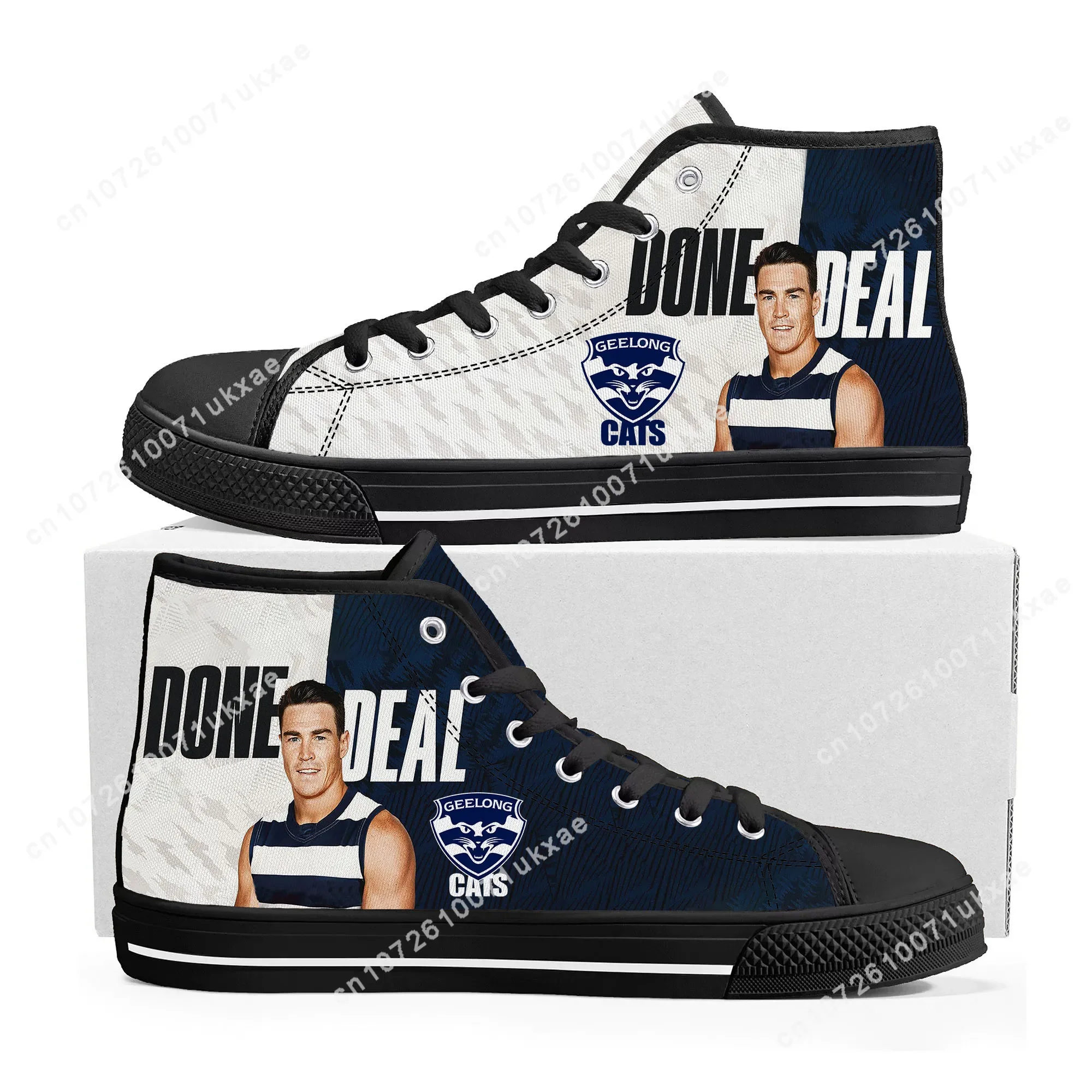 Geelong Cats Australian Footba - Canvas Sneaker High recension och pris