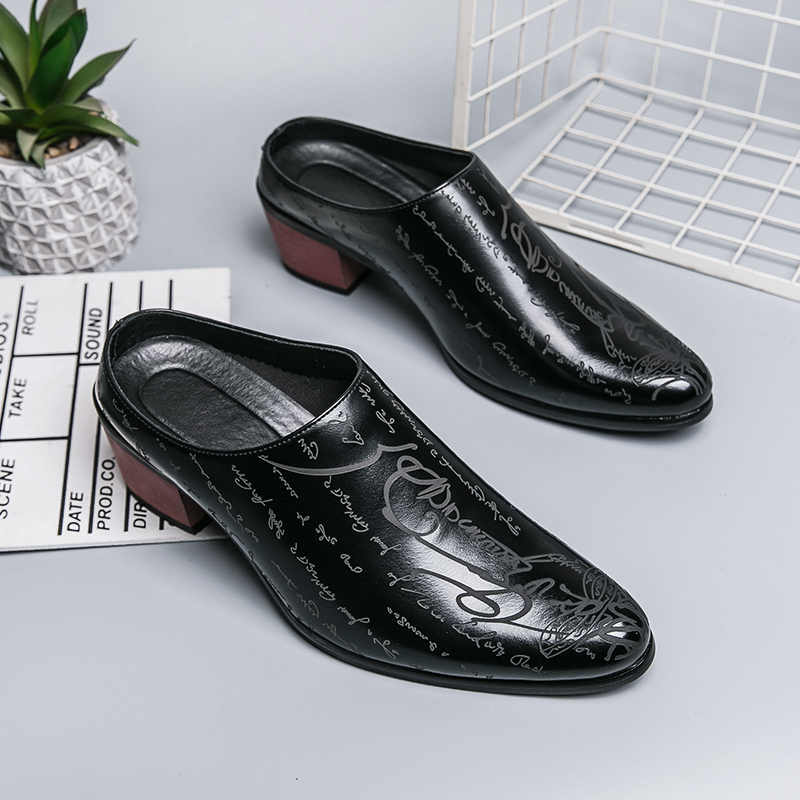 Men Brown Leather Mules Slippe - Men'S Shoes Dress Casual recension och pris