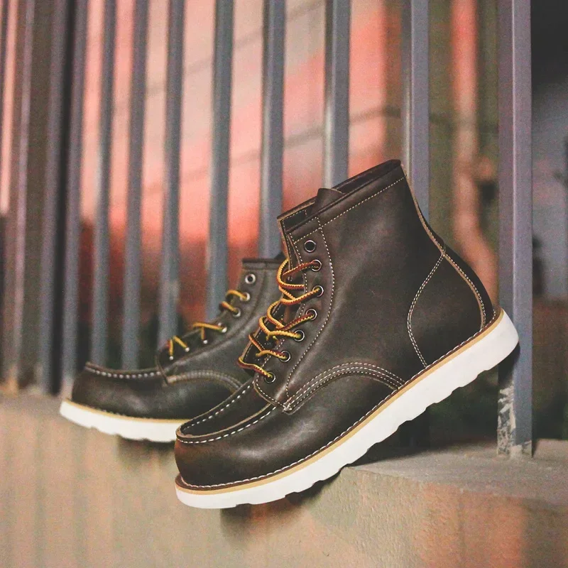 Genuine Leather Men's Boots Vi - Men'S Shoes For Work recension och pris