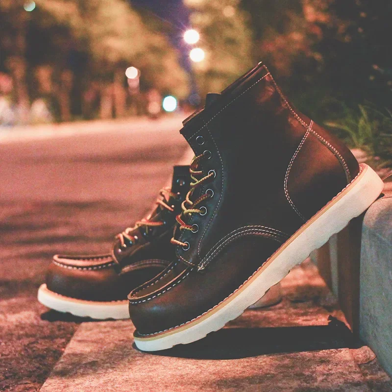 Genuine Leather Men's Boots Vi - Men'S Shoes For Work recension och pris