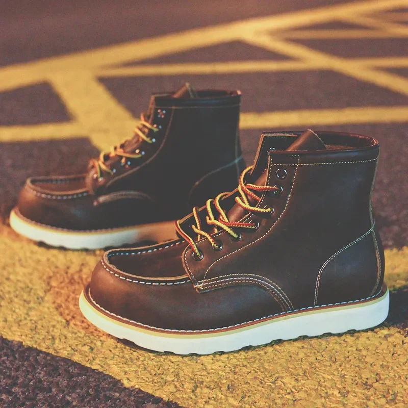 Genuine Leather Men's Boots Vi - Men'S Shoes For Work recension och pris