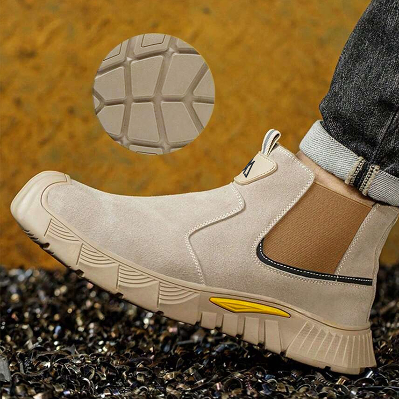 Wear Resistant Durable Steel T - Men'S Shoes No Laces recension och pris