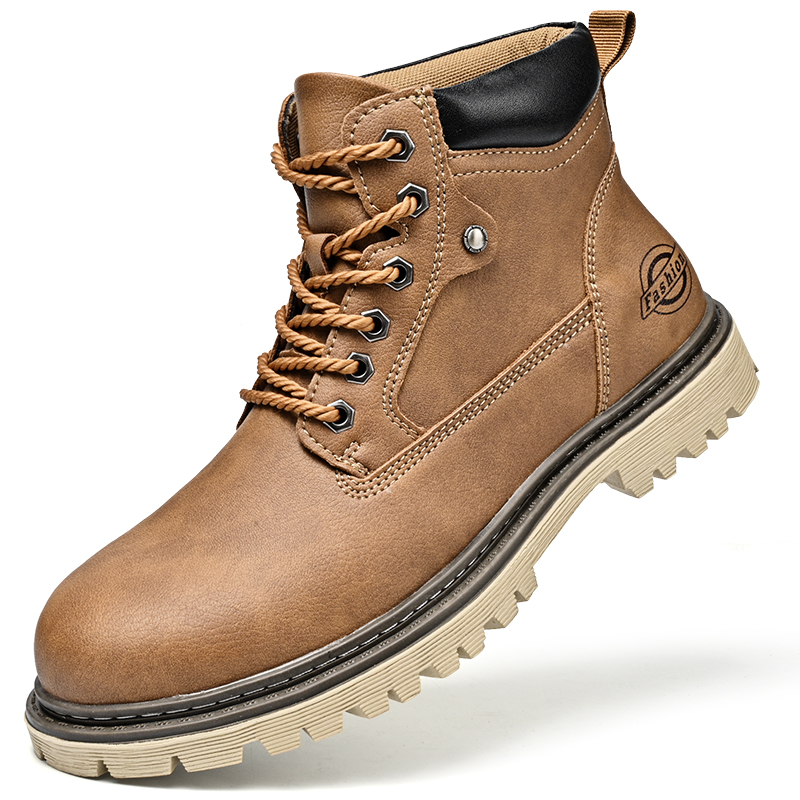 Leather Men's Boots British St - Men'S Shoes For Work recension och pris