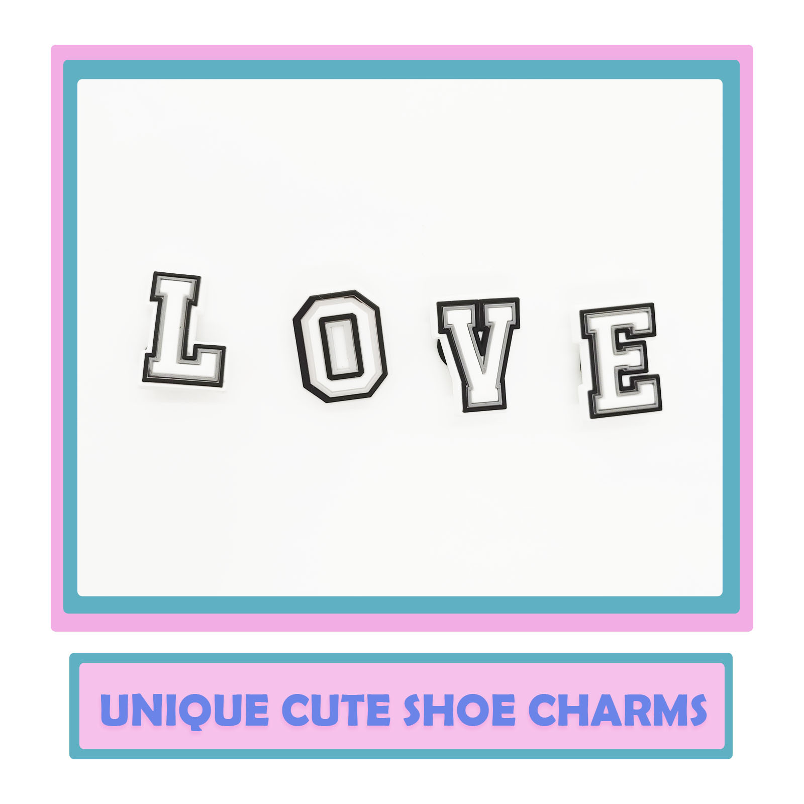 54Pcs Alphabet Shoe Charms - S - Men Shoes Variety recension och pris